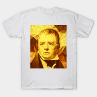 Walter Scott Golden Portrait | Walter Scott Artwork 11 T-Shirt